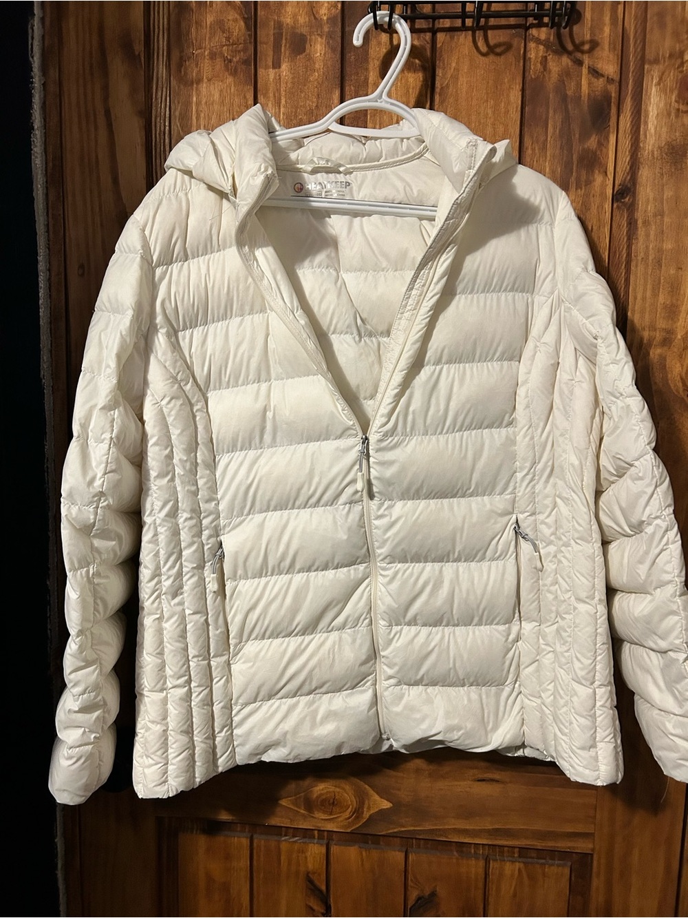 White Hooded Puffer Jacket - Lightweight Quilted Coat